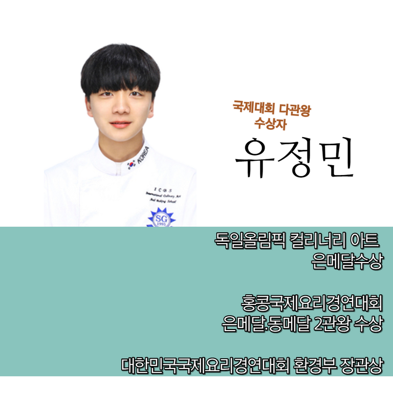 유정민, 국제대회 다관왕 수상자